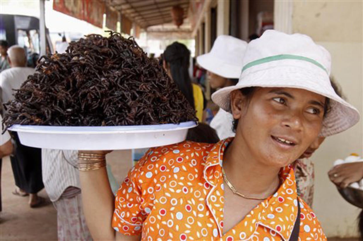 Cambodian Tasty Treat DeepFried Spiders